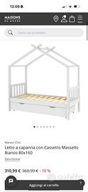 Letto a capanna per bambini