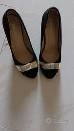 Scarpa Donna Decoltè C/Fiocco Oro