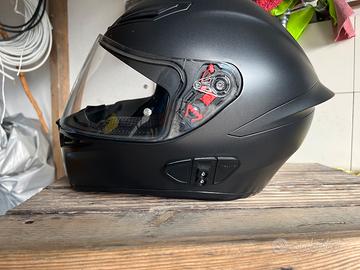 Casco da moto agv e2205 solid matt black taglia s