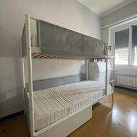 letto a castello bianco