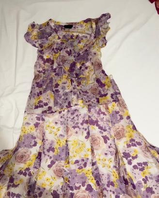 Abito Elegante 100% Pura Seta Luisa Spagnoli
