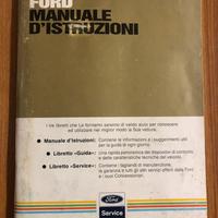 Manuale Istruzioni Ford anni 80