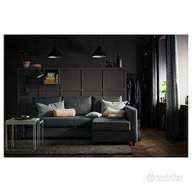 Divano letto con chaise longue contenitore