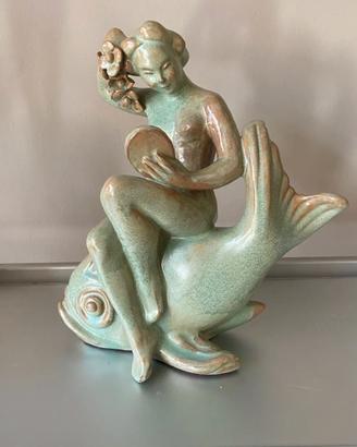 Art Deco CERAMICA SCULTURA Fratelli Komlos