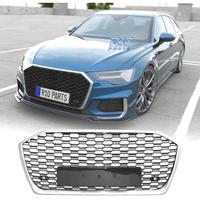 GRIGLIA AUDI A6 2019-2024 LOOK RS6 NERO CROMATO