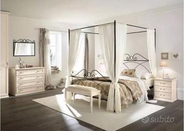 Letto a Baldacchino in ferro battuto Sabrina