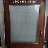 Finestra in legno e vetro termico.