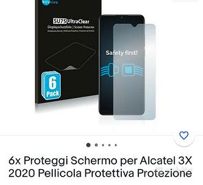 5 Pelicole protettive per Alcatel 3X
