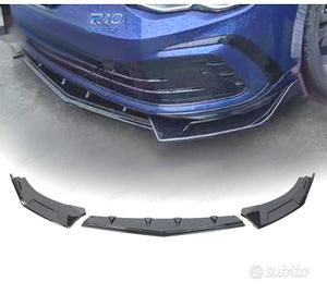 SPOILER LIP VOLKSWAGEN VW GOLF 8 R LINE NERO LUCID