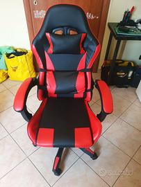 Sedia Poltrona da Gaming Reclinabile