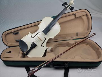 violino bianco panna mai usato