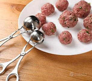 set 2 pinza a forbice per polpette 