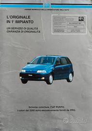 Campionario colori Fiat Punto e Gt Turbo Sporting 