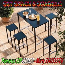 SGABELLI E SNACK PER ESTERNO INTERNO PIZZERIA PUB