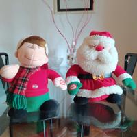 Babbo Natale ed Elfo vintage cantanti