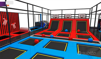 Trampoline Park x Divertimento di Adulti e Bambini