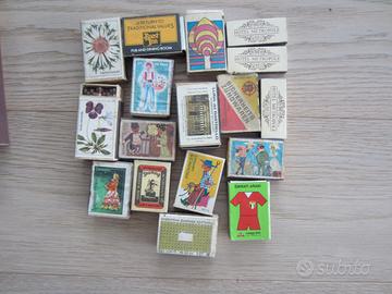 Collezione scatole fiammiferi e sigarette complete