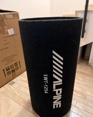 Box subwoofer tubo Alpine