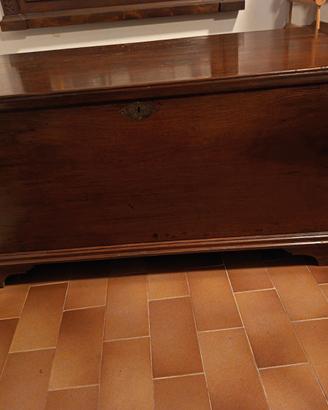 Cassapanca fine '800 in legno restaurata
