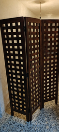 Paravento etnico in legno stile indiano