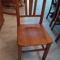 mobile soggiorno con tavolo in legno massello 