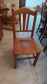 mobile soggiorno con tavolo in legno massello 