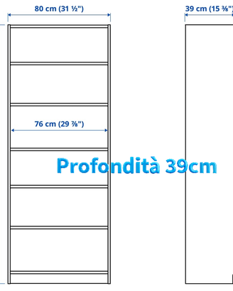 C.e.r.c.o librerie Billy Ikea 80x39x202