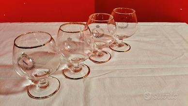 Set 4 bicchieri Cognac Vintage-Stile Napoleonico 