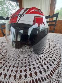 Casco jet moto scooter doppia visiera