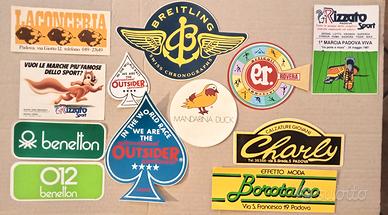 Mix 12 adesivi vintage negozi abbigliamento