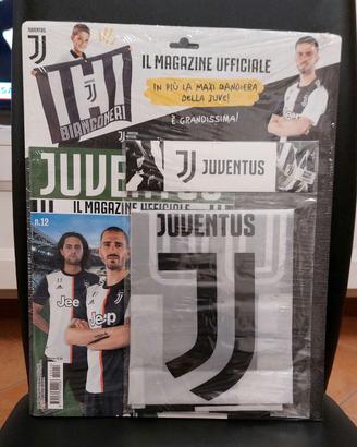 BANDIERA CAMPIONI D'ITALIA 28° SCUDETTO *JUVENTUS* - 134X90 Cm. CIRCA - LEGGI