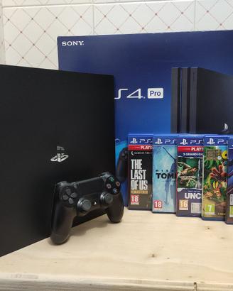PS4 Pro 1TB Mod. Silenzioso (CUH-7216B) + 5 giochi