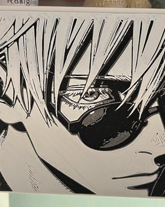 Satoru Gojo Jujutsu Kaisen quadro decorativo manga
