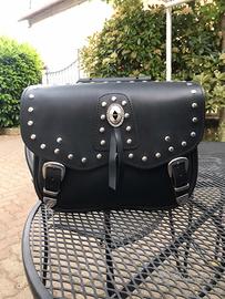 borsa laterale in vera pelle 
