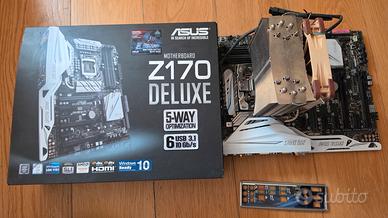Asus Z170-DELUXE 1151 DDR4 + i7-6700 + dissipatore