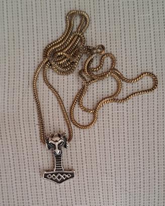 Collana con Ciondolo Martello di Thor 
