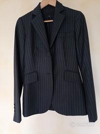 completo gessato grigio Zara 