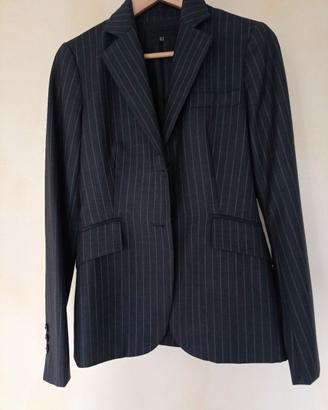 completo gessato grigio Zara 