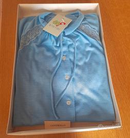 Camicia da notte Farfalla azzurra nuova + scatola 