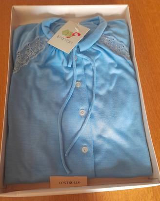 Camicia da notte Farfalla azzurra nuova + scatola 