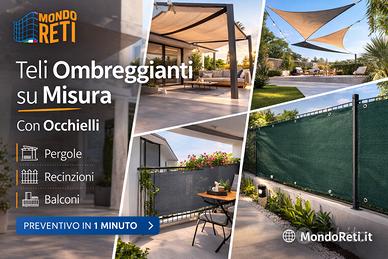 Teli Ombreggianti su Misura vari colori MondoReti