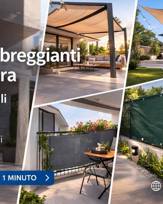Teli Ombreggianti su Misura vari colori MondoReti
