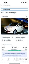Fiat 500 Lounge 1,2 Cambio automatico
