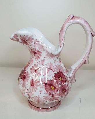 Brocca acqua ceramica FLAMINIA dipinto a mano