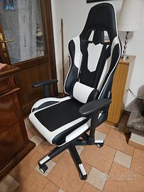 Sedia gaming Songmics regolabile 