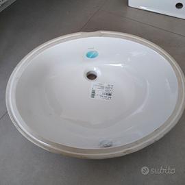 Lavabo sottopiano Vitra S20con staffe di fissaggio