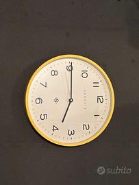 Orologio parete Giallo Design Vintage