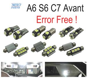KIT 17 LAMPADE LED INTERNE PER AUDI A A6 S6 RS6 C7