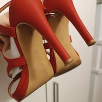 sandali tacco alto rossi