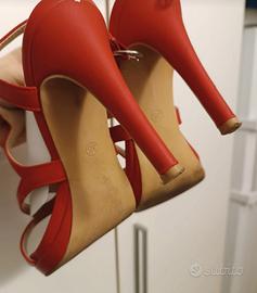 sandali tacco alto rossi